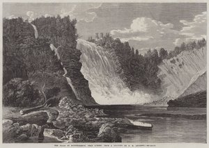 Die Wasserfälle von Montmorency, in der Nähe von Quebec von George Henry Andrews