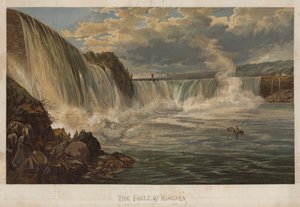 Die Niagarafälle (Chromolithografie) von George Henry Andrews