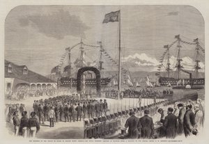 Der Fortschritt des Prinzen von Wales in Britisch-Nordamerika, Seine Königliche Hoheit landet in Halifax