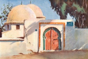 Ein Marabout oder Heiligengrab in Tunis