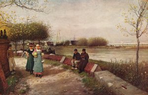 Ein Grußwechsel, um 1900 von George Henry Boughton