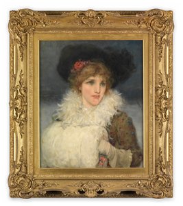 Frau, Halbfigur von George Henry Boughton