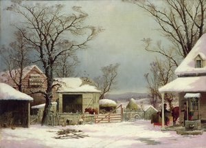 Bauernhof im Winter, 1862