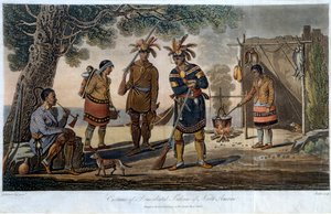 Kostüme der ansässigen Indianer Nordamerikas, von George Heriot (1766-1844) von George Heriot