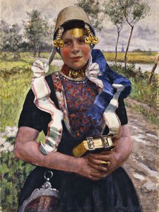 Niederländische Pracht, ein Mädchen aus Marken von George Hitchcock