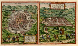 Ansichten von Mexiko-Stadt (ehemals Tenochtitlán) und Cusco