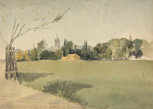 Christ Church von den Wiesen aus von George Hollis
