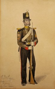 Farbsergeant der Royal Marine Artillery, 1854 von George Housman Thomas