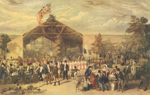 Das jährliche Abendessen der lizenzierten Gastwirte, Mermaid Tavern, Hackney, 1866