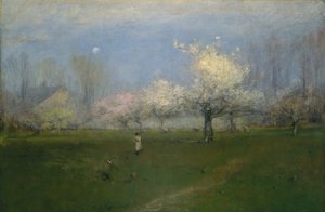 Frühlingsblüten, Montclair, New Jersey von George Inness