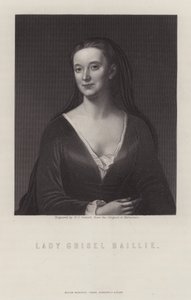Lady Grizel Baillie, schottische Liedermacherin (Stich)