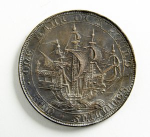 Probeguss für eine Münze (versilbertes Metall) von George James Frampton