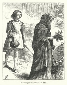 Illustration für Der Einsiedler (Gravur) von George John Pinwell