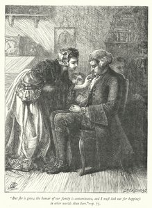 Illustration für Der Pfarrer von Wakefield (Gravur) von George John Pinwell