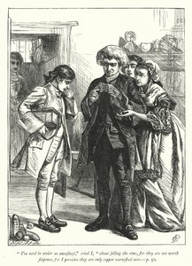 Illustration für Der Pfarrer von Wakefield (Gravur) von George John Pinwell