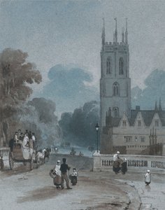 Magdalen Tower und Brücke, Oxford von George Jones