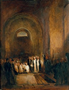 Turners Beerdigung in der Krypta von St. Paul