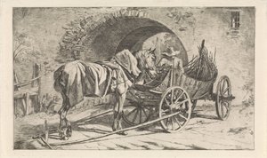 Kohlenwagen bei einem Tor (Serientitel: Kohlenwagen) von George Jooss