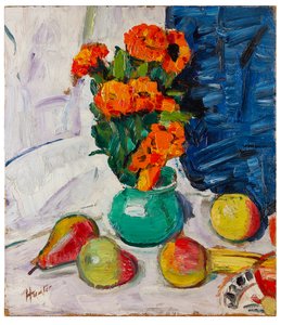 Stillleben mit Ringelblumen
