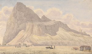 Der Felsen von Gibraltar, von der Nordfrontwache