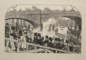 Der lebendige Strom an der London Bridge - Unter der Brücke
