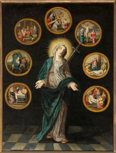 Pfarrkirche (Parochiekerk Onze-Lieve-Vrouw). Innenansicht. von Bartolome Esteban and studio Murillo