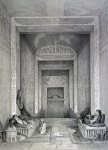 Innenraum eines Tempels, Ägypten, 19. Jahrhundert