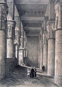 Innenraum des Großen Tempels, Denderah, Ägypten, 1843