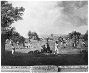Ein Cricketspiel