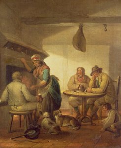 Landvolk bei einem Gasthausfeuer, 1796
