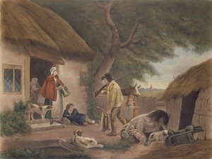 Der Warrener, graviert von William Ward (1766-1826), veröffentlicht von H. Morland, 1806 von George Morland