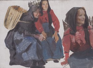 Fischerinnen in Portsoy, frühes 20. Jahrhundert