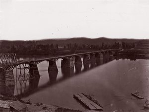 Brücke über den Tennessee River in Chattanooga, ca. 1864
