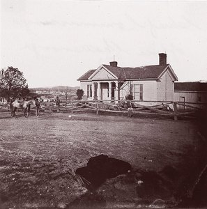 Büro des Hauptkommissars, Chattanooga, ca. 1864