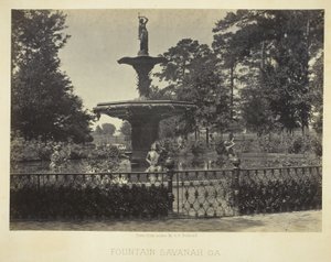 Brunnen, Savannah, GA von George N. Barnard
