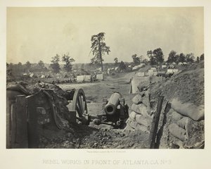 Rebellenwerke vor Atlanta, GA, Nr. 3, 1864 von George N. Barnard