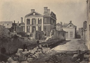 Ruinen des Pinckney-Herrenhauses, Charleston, South Carolina, 1860er Jahre