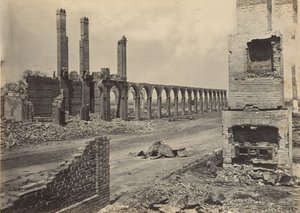 Ruinen des R.R. Depots, Charleston, South Carolina, 1860er Jahre