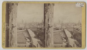 Stereographische Ansicht der Clark Street nach dem Chicagoer Feuer