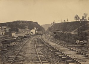 Der Allatoona-Pass, Blick nach Norden, Georgia von George N. Barnard
