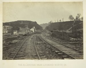 Der Allatoona-Pass, Blick nach Norden, GA von George N. Barnard