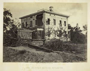 Das Potter-Haus Atlanta, 1864 von George N. Barnard
