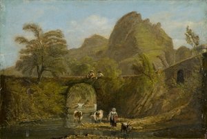 Dynas Rock und Brücke von George Orleans De La Motte