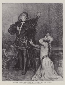Madame Sarah Bernhardt in Hamlet im Adelphi