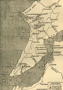 Karte der Halbinsel Gallipoli, 1919