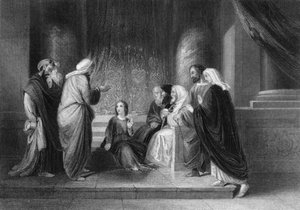 Sie fanden ihn im Tempel, sitzend inmitten der Doktoren, c1840