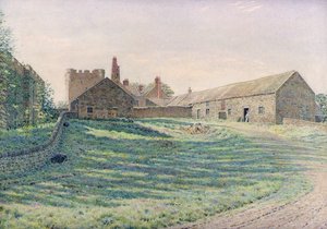 Halton Castle, Northumberland, östliche Ansicht, 19. Jahrhundert