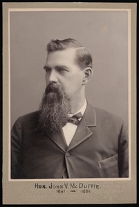 Porträt von John Van McDuffie 1841-1896, vor 1896