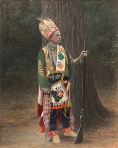 Weißer Mann im Chippewa-Kostüm von George Prince