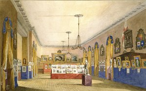 Eine Ausstellung im Alten Rathaus, Oxford, 1854 von George Pyne